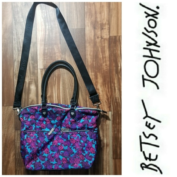 Betsey Johnson Handbags - BETSEY JOHNSON floral satchel
